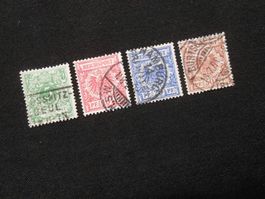 DR Mi 46c/47d/48d/50c 1889  Mi CHF 11.60