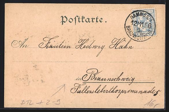 Cartoline postali: Litho Hameln, Hochzeitshaus, Klütturm,  – Usato da Berlin venduto da bartko-reher 1