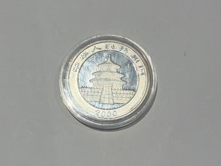 Tutti le monete: (2943) 1Unze, Panda, 2000, Rand mattiert – Usato da Rüthi (Rheintal) venduto da erdnuessli1 1