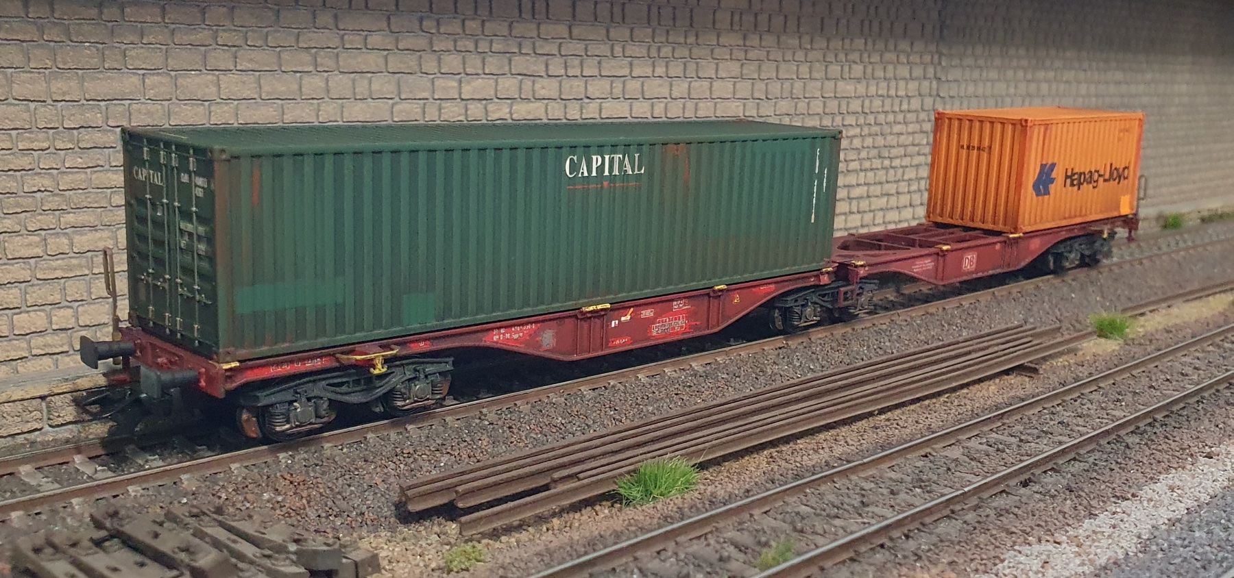 Märklin Modellini di ferrovie: WAGON SGGRSS 80, DB, MARKLIN 47801, + PATINE – Usato da Loveresse venduto da FIFILOULOU 1