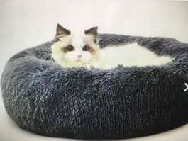 Katzen Bett flauschig 2 Farben neu