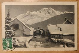 Winterkarte Partie aus Andermatt um 1910