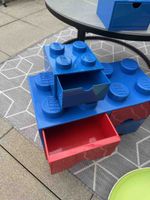 LEGO Aufbewahrungsbox mit Schubladen blau rot gebraucht