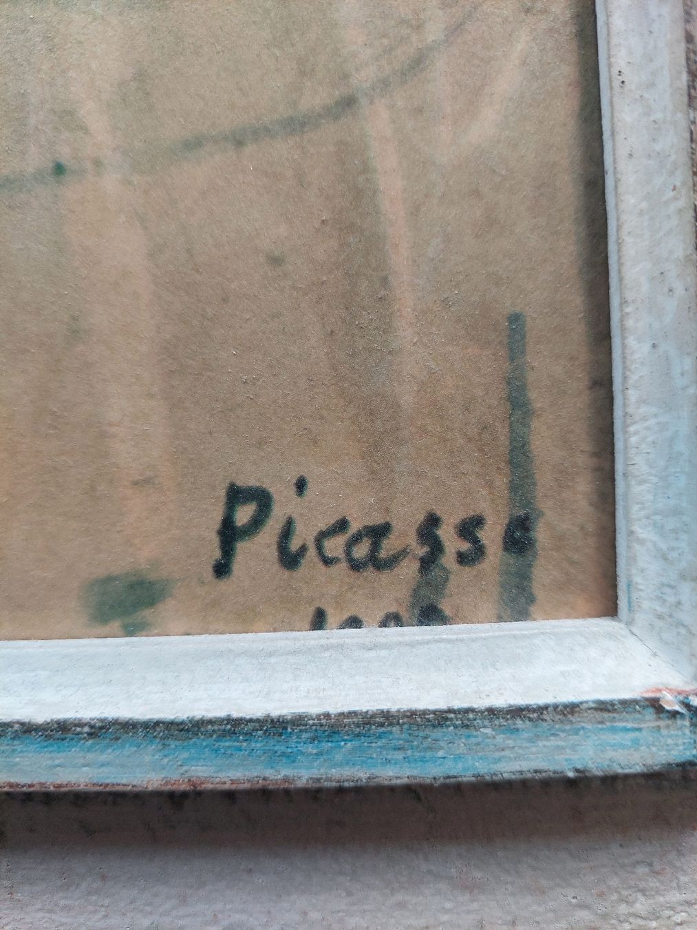 Foto & Immagini: Picasso Druck, Mutter und Kind, gerahmt – Usato da Niedergösgen venduto da Lene1805 1