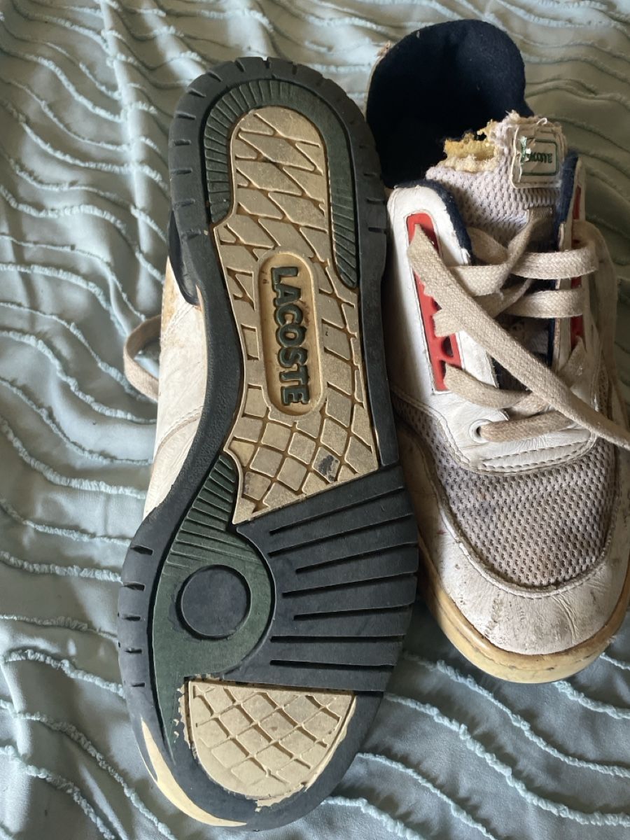 Lacoste Chaussures hommes: Baskets Lacoste blanc/rouge, pointure 42 – D'occasion à Meyrin par jul_km5p 2