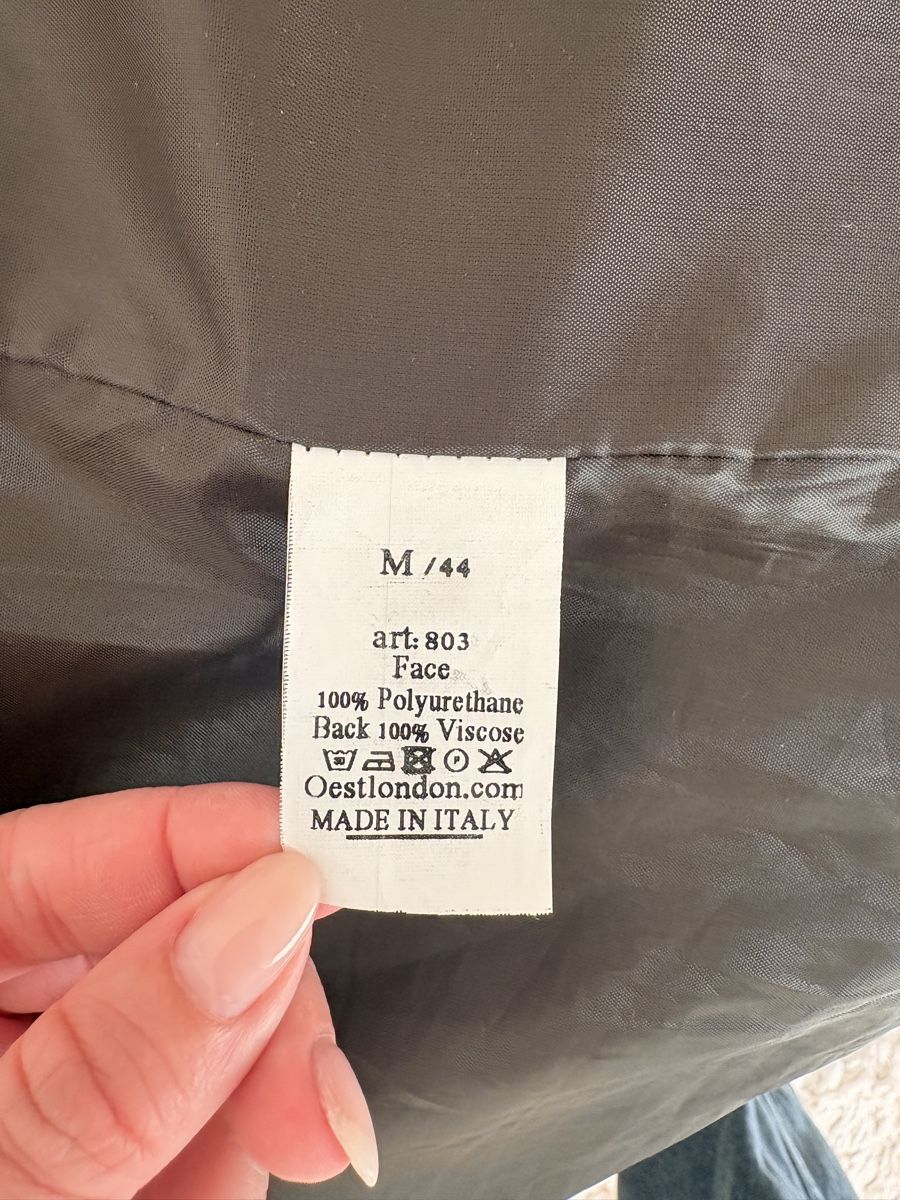Cappotti: Ledermantel / Übergangsjacke olivegrün – Usato da Zürich venduto da viviennenevi 7