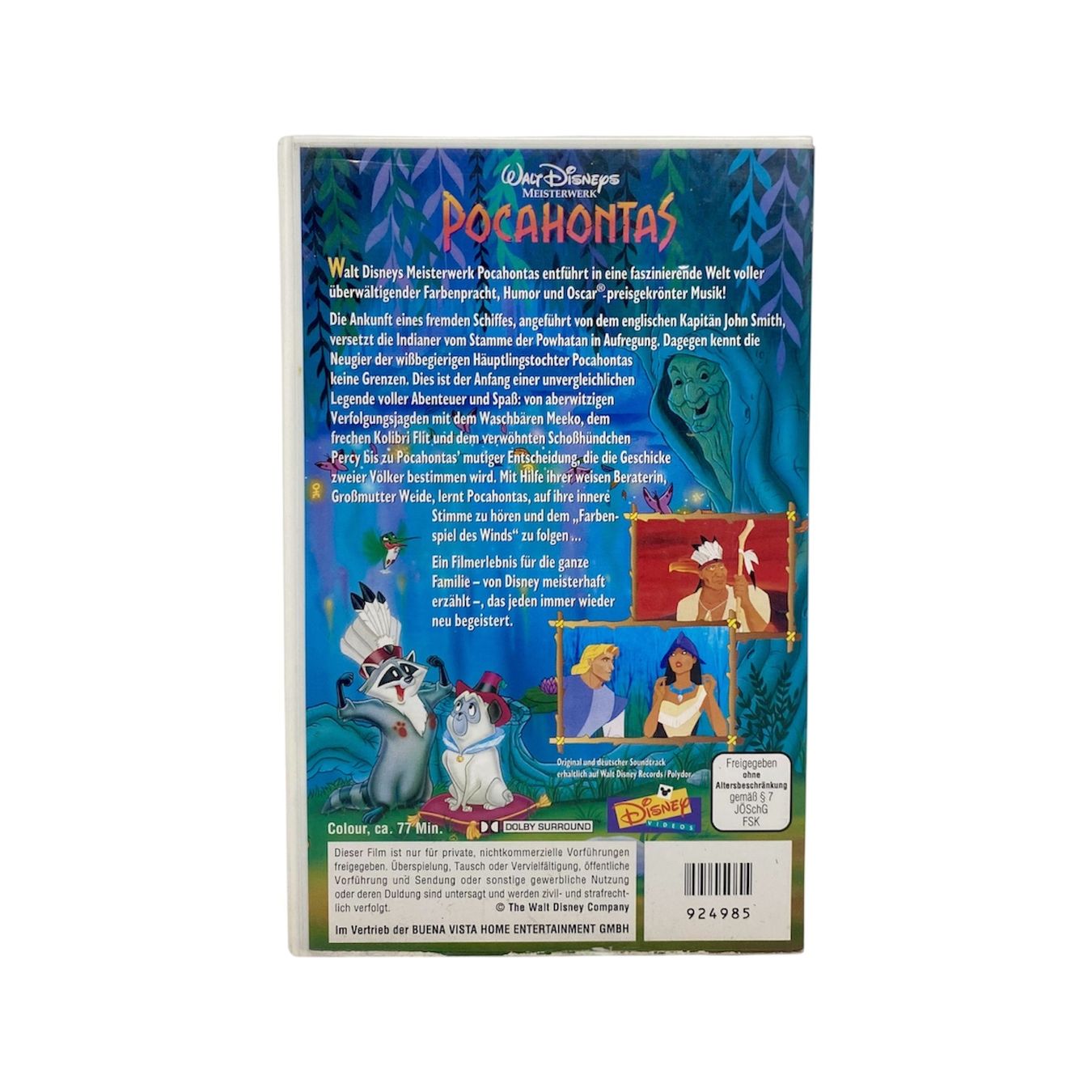 Tutti i VHS: Pocahontas Disney VHS (de) – Usato da Teufenthal AG venduto da Retro-Stash-Shop 1