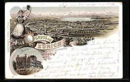 Litho Zürich, Teilansicht von der Waid 