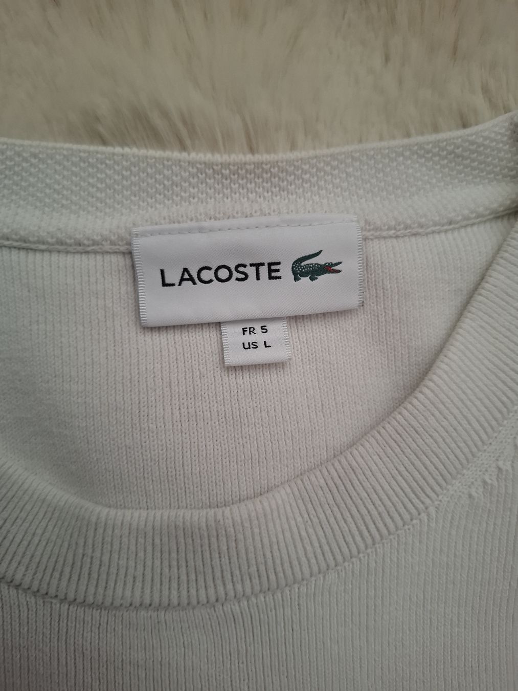 Lacoste Pullover & Sweatshirts: Lacoste Sweat Logo Blanc Multicolore Taille L – Gebraucht aus Le Locle von sAm_2112 4