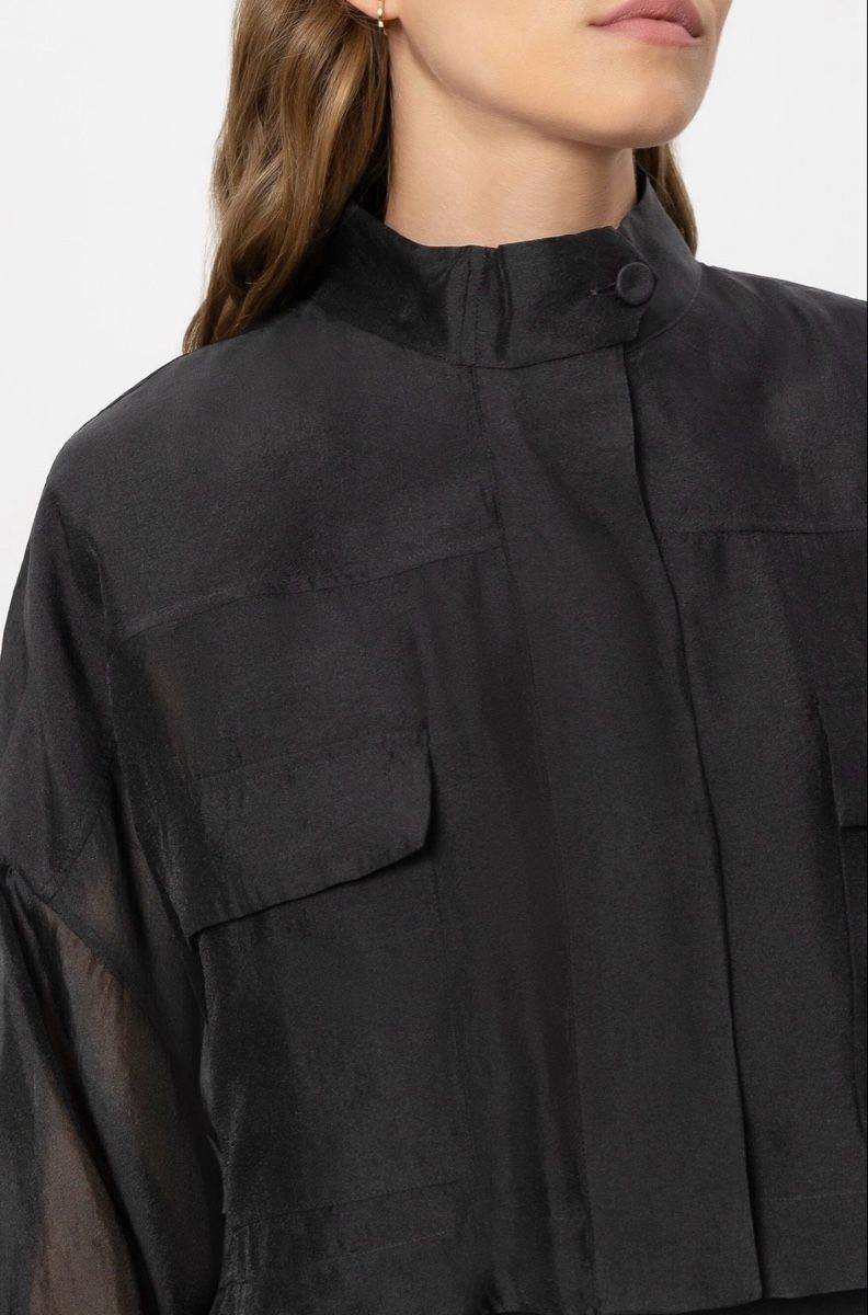 Luisa Cerano Blusen: Luisa Cerano Overshirt Bluse black Gr 38 neu – Neu (gemäss Beschreibung) aus Hindelbank von Surlie 3