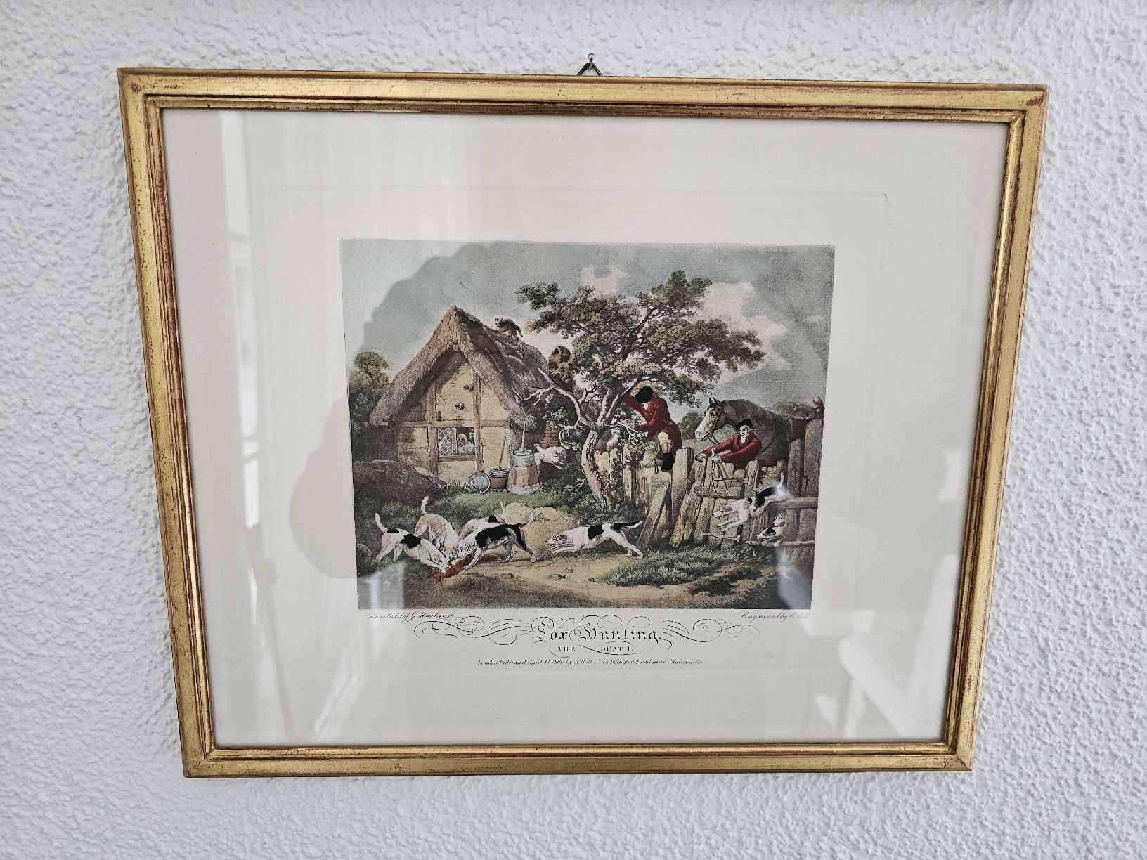 Foto & Immagini: Antike Jagd Drucke Bilder Goldrahmen – Usato da Obergerlafingen venduto da Deluxepoint 2