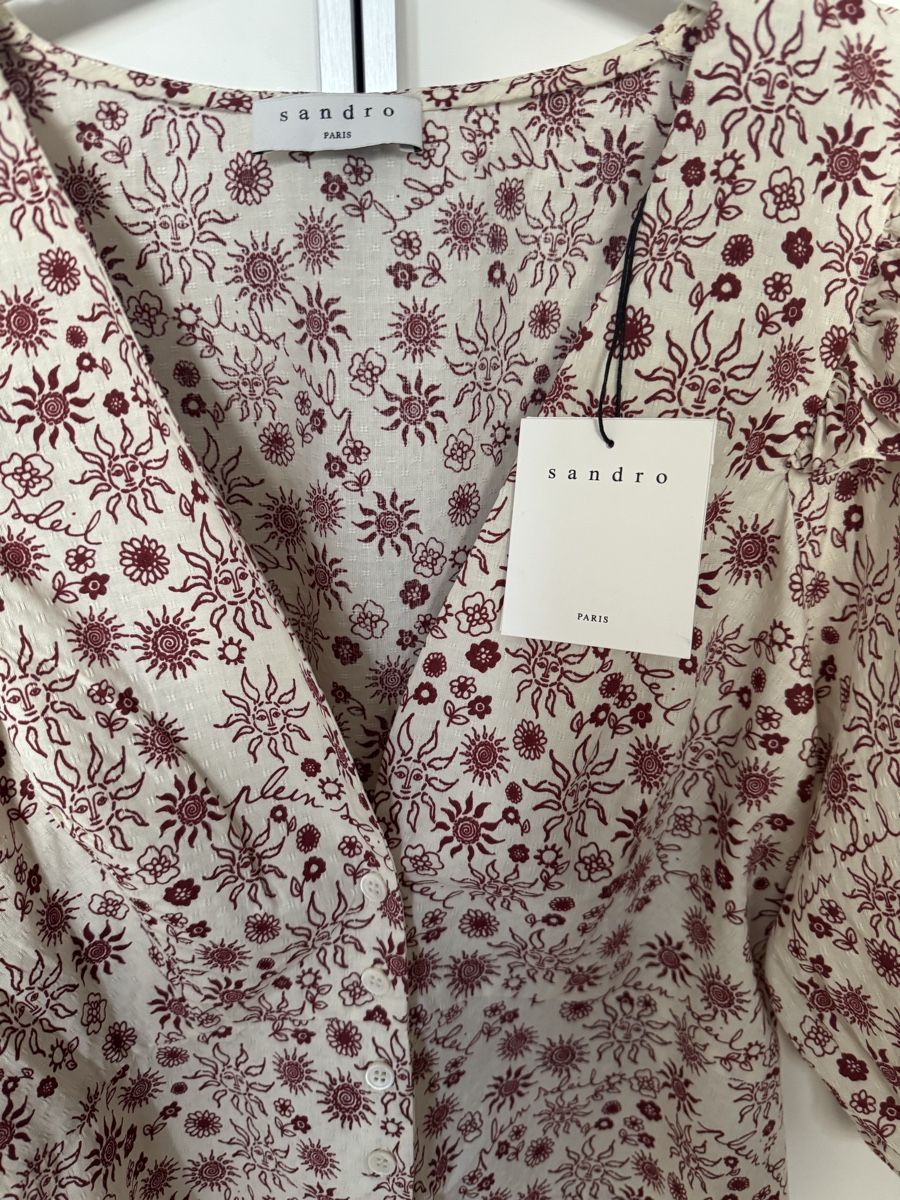 Sandro Blusen: Sandro Top mit Blumenprint, Grosse S, neu – Neu (gemäss Beschreibung) aus Basel von mot_2r9g 2