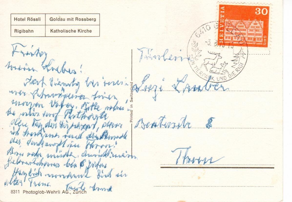Cartoline postali: Goldau – Usato da Wolhusen venduto da Curver9 1
