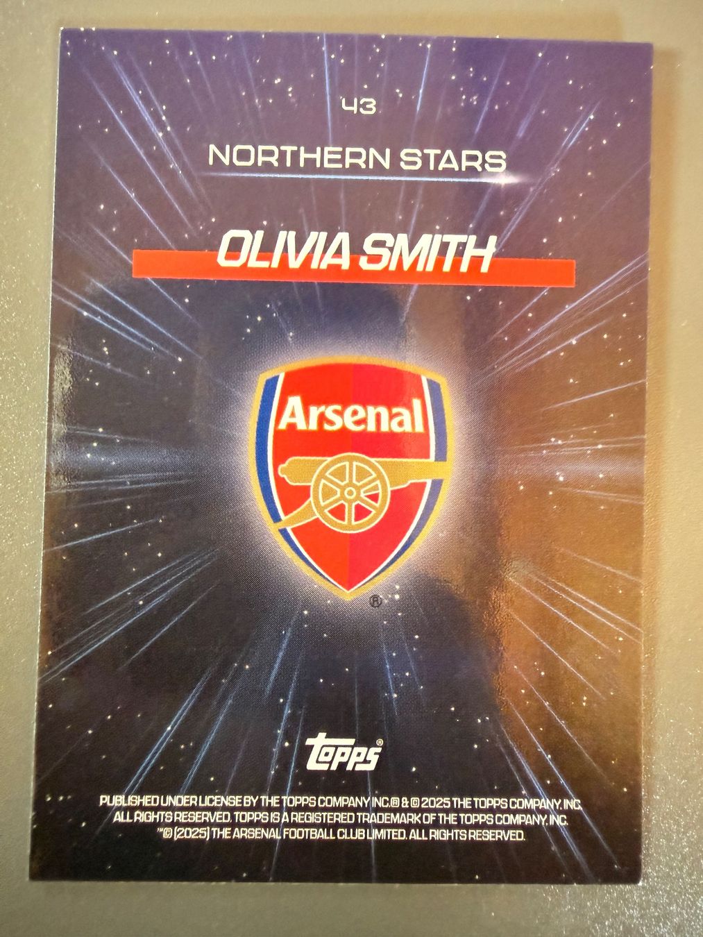 Arsenal Carte collezionabili: Topps Arsenal TeamSet 25/26 - Olivia Smith - RC - Refractor – Nuovo (secondo la descrizione) da Cheyres venduto da KeK04 1