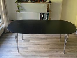 grosser massiver Holztisch, 1.95m + Verlängerung bis 3m