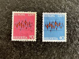 Europamarken 1972 Nr 509 und 510