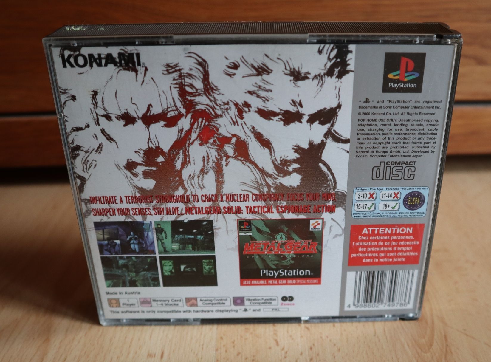 Sony Giochi: Playstation 1 -- Metal Gear Solid Platinum -- Top! – Usato da Ochlenberg venduto da on3x 2