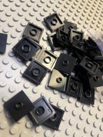 Lego 15x Lego Fliesen mit Knopf (87580) schwarz