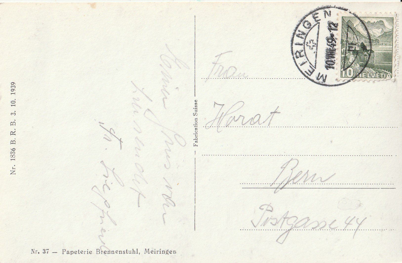 Cartes postales: Meiringen – D'occasion à Lumbrein par made02 1