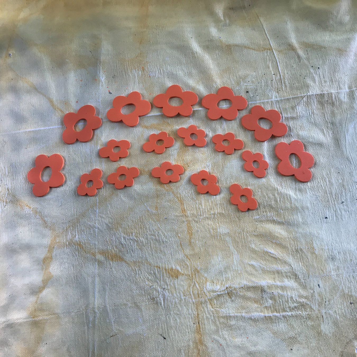 Bastelsets: LOT STR. BLÜETEN ORANGE – Neu (gemäss Beschreibung) aus Ostermundigen von wini63 1