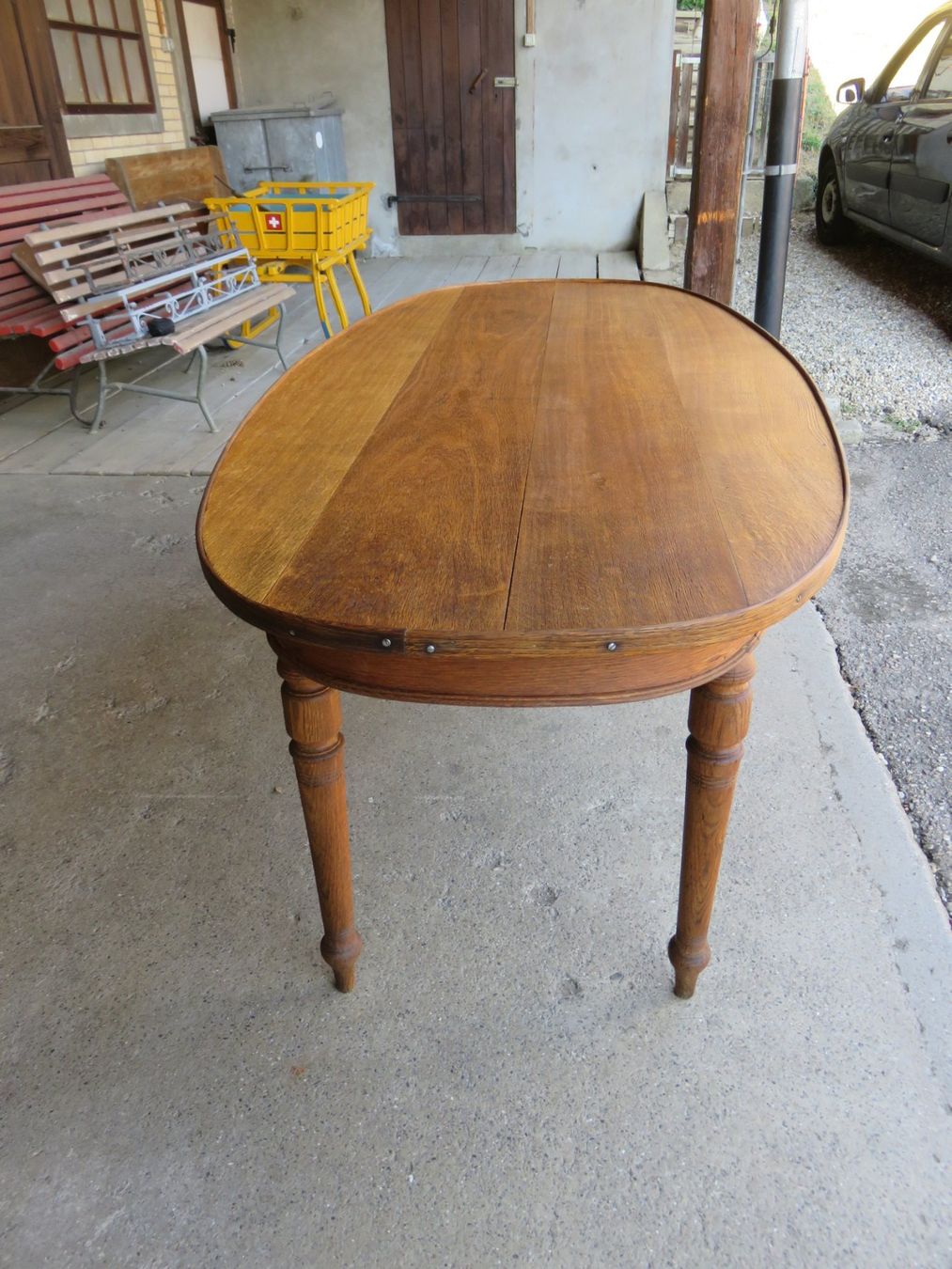 Tables: antiker Eichen-Tisch Dampfschiff Unterwalden 1902 – D'occasion à Ruswil par Mfladibus 5