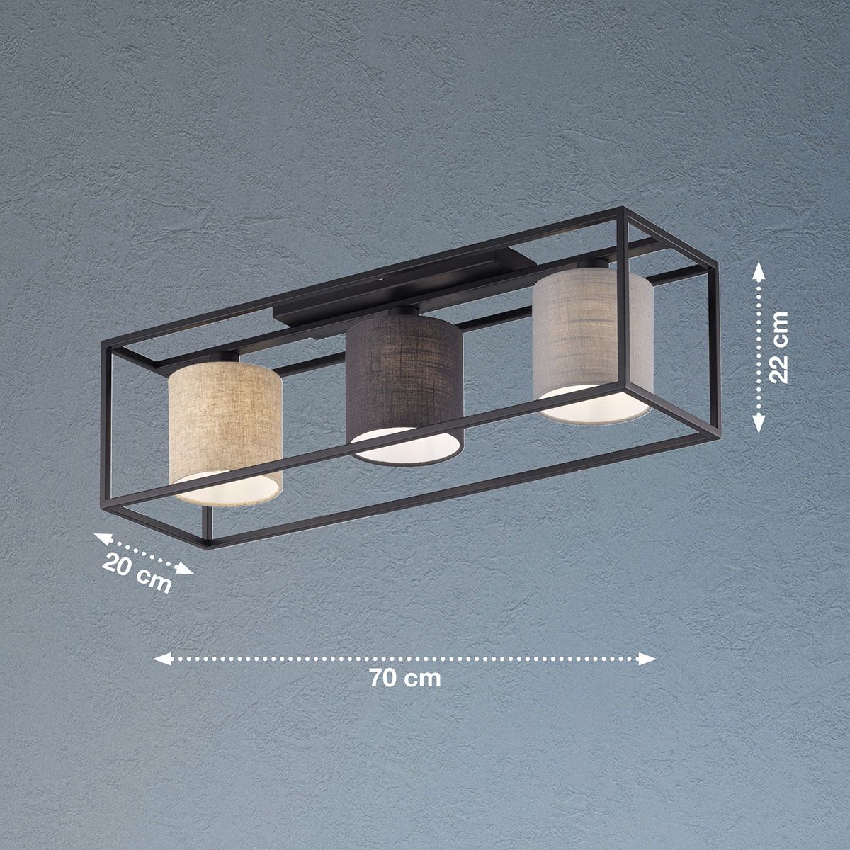 Lampadari & plafoniere: Deckenleuchte, 3 Strahler 70 cm x 20 cm – Nuovo (secondo la descrizione) da Kreuzlingen venduto da Smart-Light 2