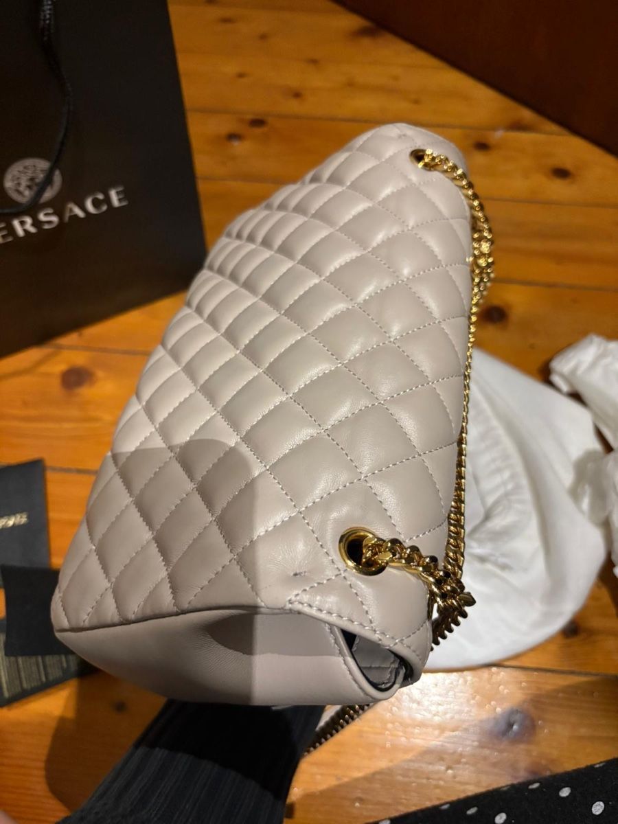 Versace Borse da donna: Versace Leather Crossbody Bag, Grey – Usato da Castel San Pietro venduto da mih_l86g 8