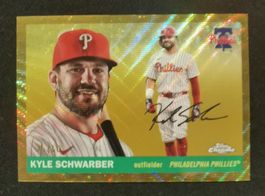 25 Phillies Kyle Schwarber Topps Chrome Platinum Gold 25/50