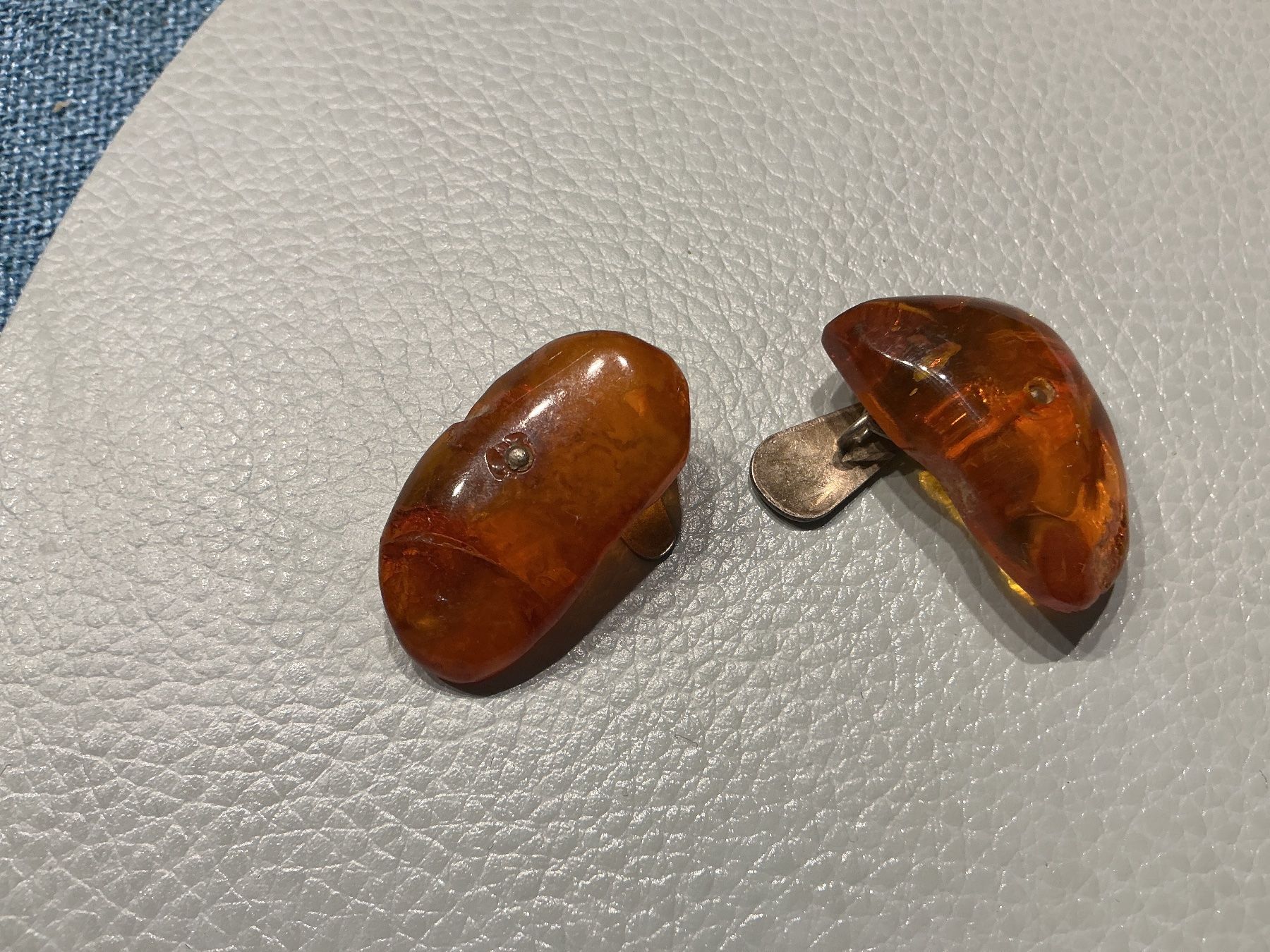 Altri gioielli: Bernstein Schmuck  Ohrclips Ring Manschettenknöpfe – Usato da Wettingen venduto da Andres54 3
