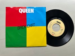 QUEEN tolle Back Chat Single Kult Top Hit 80's MERCURY