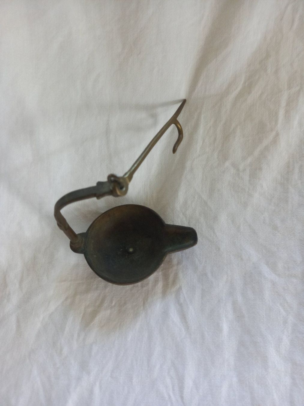 Lampade: Lampe à huile ancienne en laiton – Usato da Rossens FR venduto da Souris1 5
