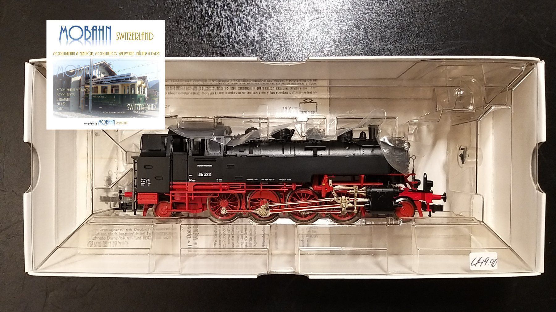 Fleischmann Modellini di ferrovie: Fleischmann - 4-teiliger Dampfzug der DRG, BR 86 mit DSS – Nuovo e nell'imballaggio originale da Rotkreuz venduto da MOBAHN-1zu87 2