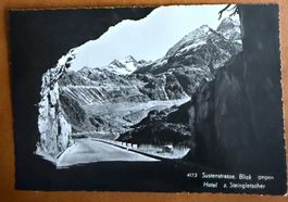 Sustenstrasse - Blick Hotel Steingletscher 1952