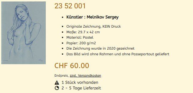 Gemälde: Liquidation !!   Original Gemälde 23 52 001 – Neu (gemäss Beschreibung) aus Hagenbuch ZH von Art-Agency 1