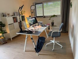 TROTTEN Ikea Schreibtisch 160x80 weiss