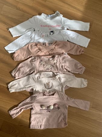 Baby-Shirts Gr. 68/74, Langarm, Mädchen