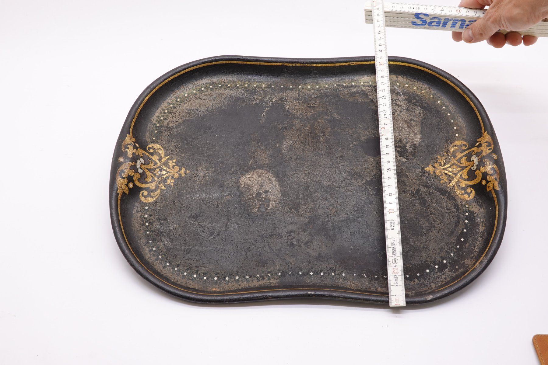 Piatti di portata: Wunderschönes antikes Jugendstil Tablar Tablet Serviertablet – Usato da Trin venduto da evolrof 3