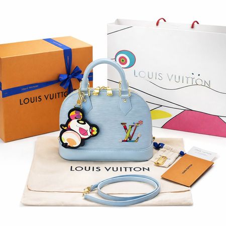 Louis Vuitton Alma BB Sky Blue Takashi Murakami Neuf!