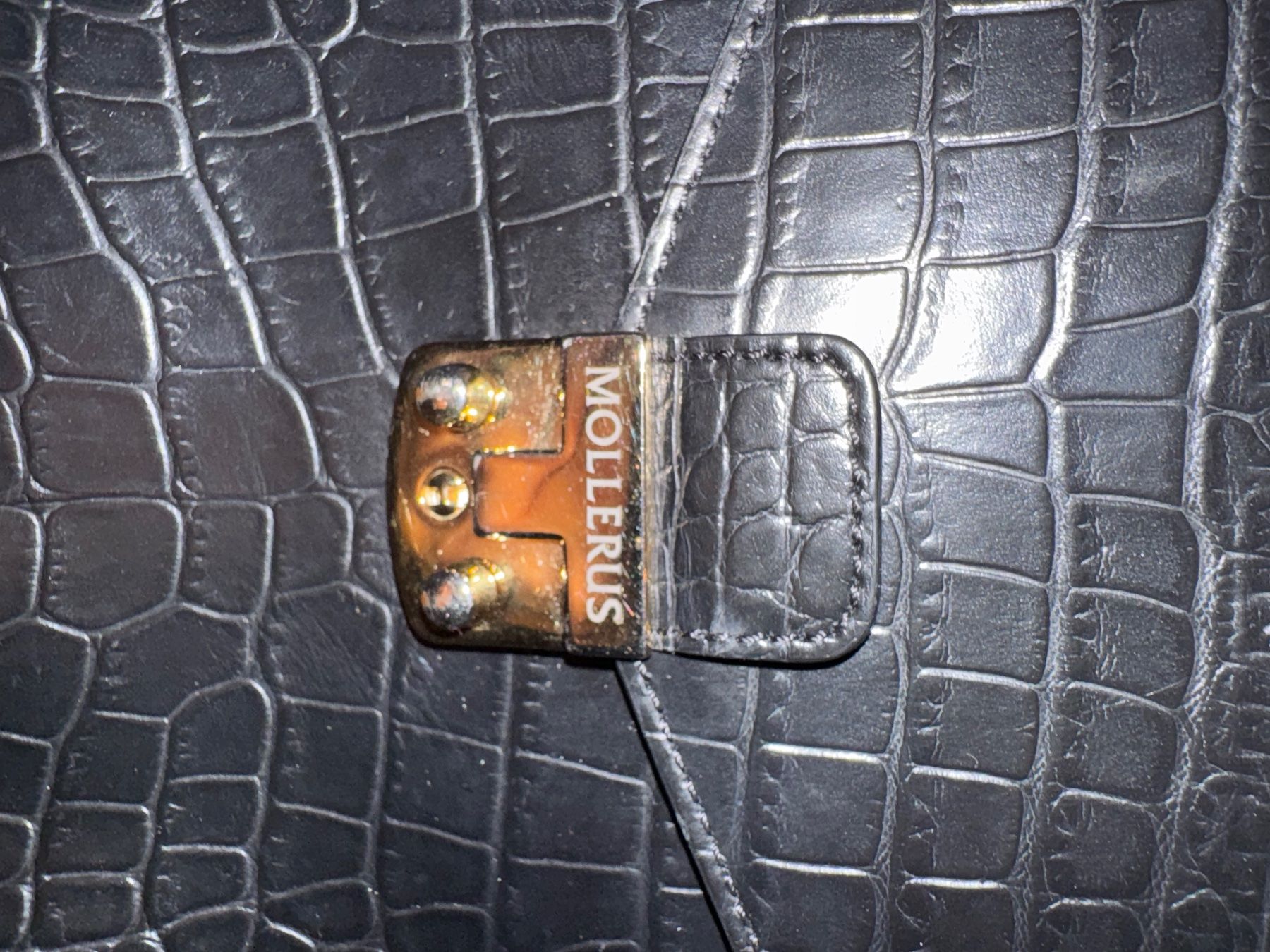 Maison Mollerus Borse da donna: Mollerus Tasche schwarz croco – Usato da Zürich venduto da _nushy 1