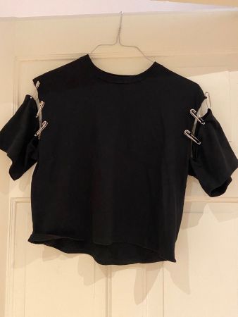 The Kooples T-Shirt mit Strass-Klammern (Gr. 1)