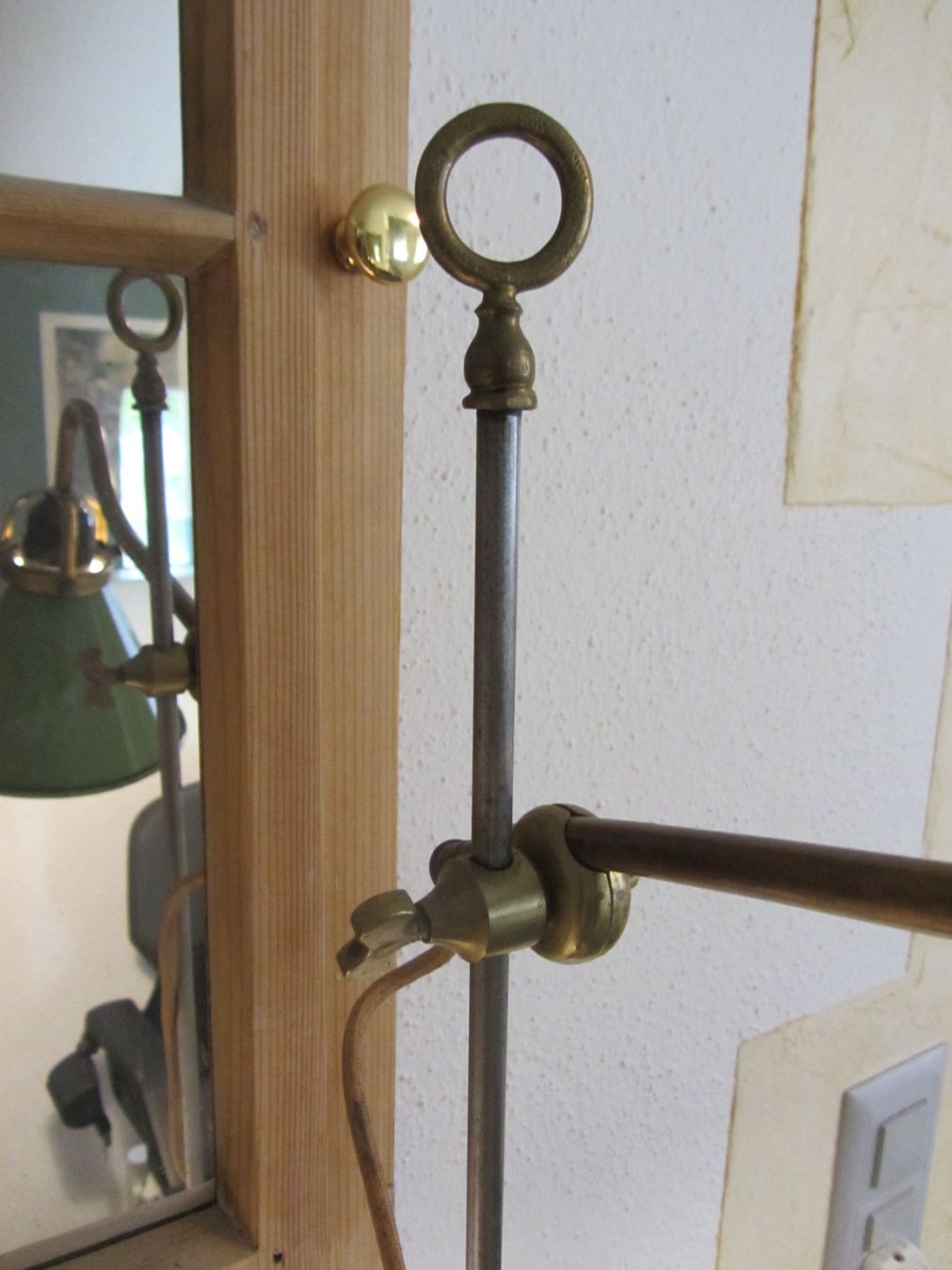 Lampade: Uhrmacherlampe Antik Emaille Blechschirm – Usato da Hölstein venduto da nialawatch 4