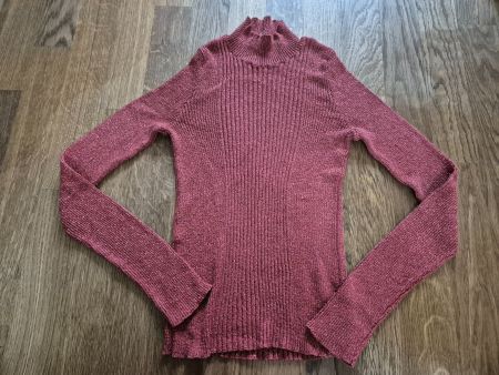 Copper shiny long sleeve top from Mango size S/M