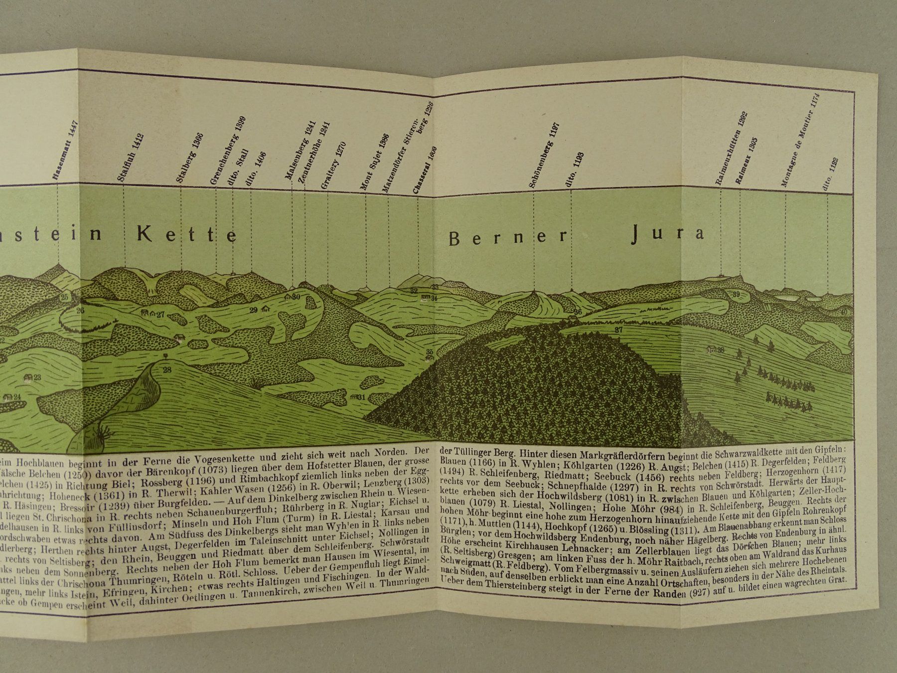 Incisioni: PANORAMA VOM PASSWANG 1906 – Usato da Grüningen venduto da Kartensammler 5