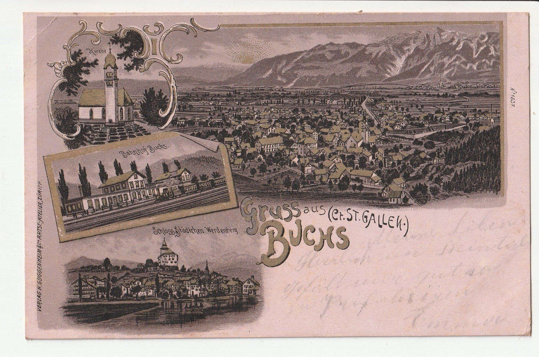 Cartoline postali: Buchs Werdenberg – Usato da Rheineck venduto da rhynegg
