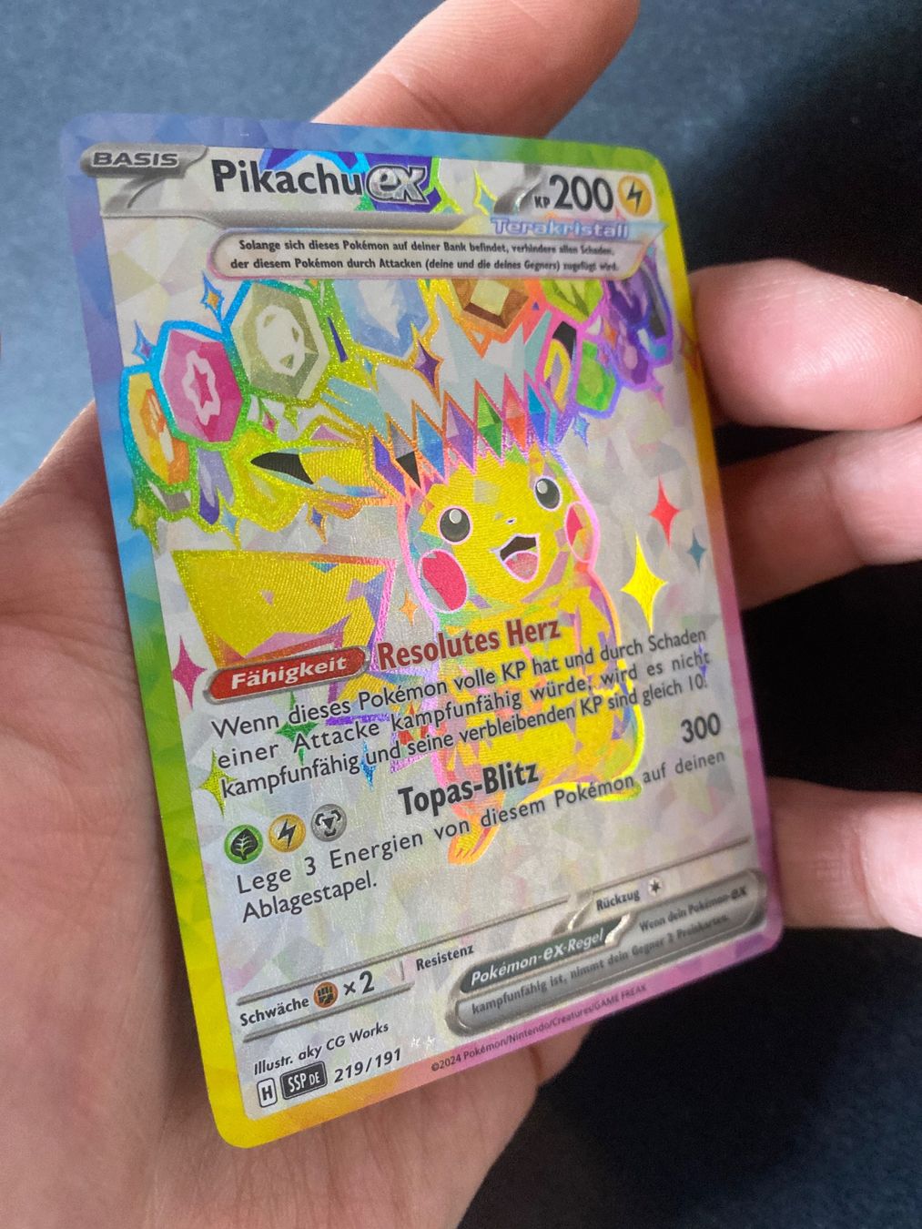 Pokémon Carte collezionabili: Pikachu ex 219 - Ultra Rare - Surging Sparks - DE – Nuovo (secondo la descrizione) da Hausen AG venduto da Shrade 1