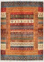 Handgeknüpfter afghanischer Khurjeen Orientteppich 200x157Cm