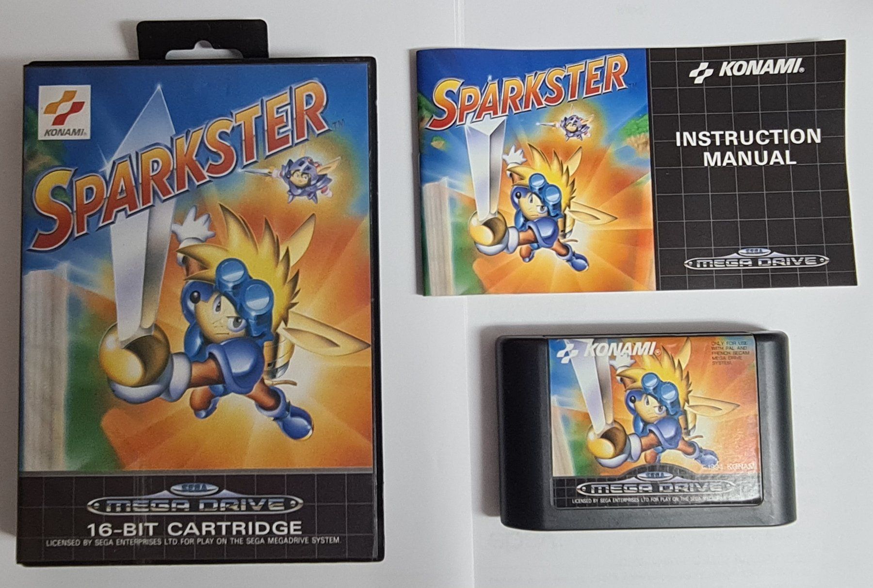 Preços de Sparkster para PAL Sega Mega Drive | Compara preços de soltos, CIB e novos