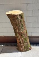 Holzstamm Chemine Deko Finnenkerze Hackstock Scheitstock