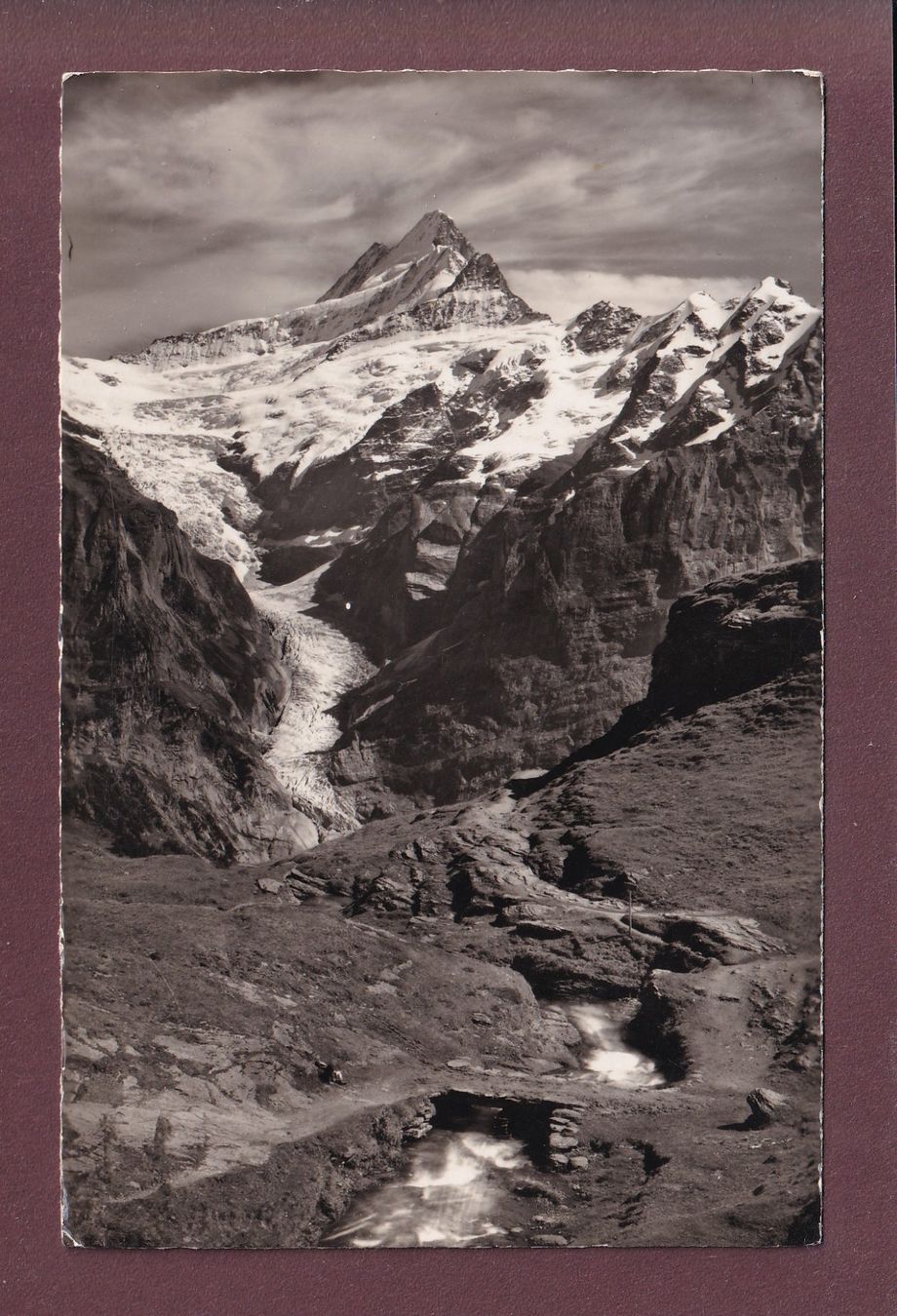 Cartoline postali: GRINDELWALD - Bachalp - 1953 – Usato da Pully venduto da nicecards