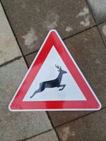 Original Verkehrsschild Wildwechsel Dreieck RAL Gütezeichen